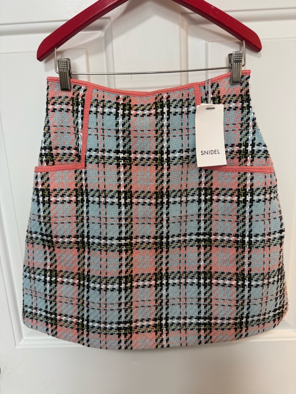 NWT Snidel Tweed Plaid Skort Size 1 US Size Medium